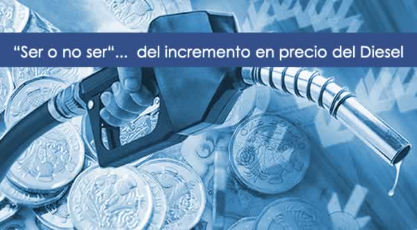 Aumento del precio del Diesel en Transporte profesional